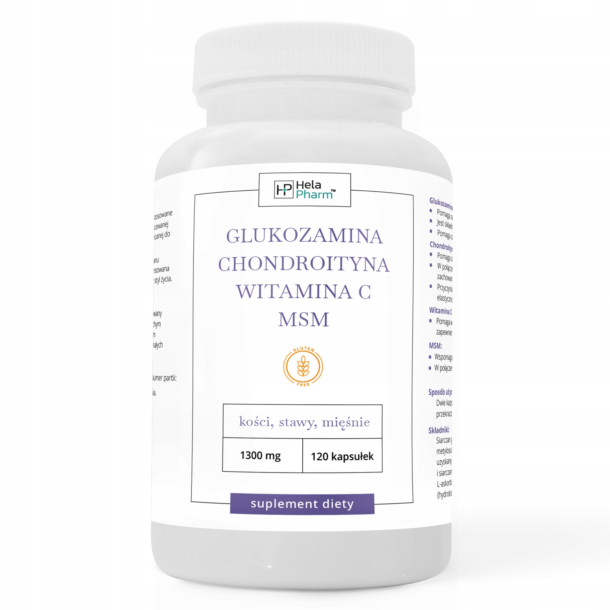GLUCOSAMINE CHONDROITIN VITAMIN C MSM Joints 120 capsules