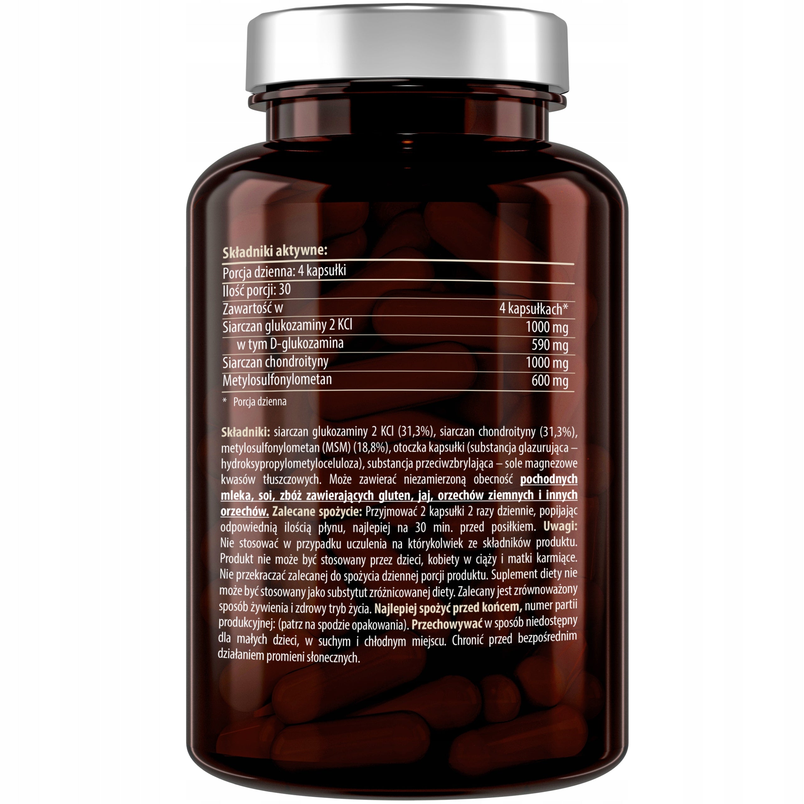 GLUCOSAMINE Complex for Strong Joints and Bones + CHONDROITIN + MSM 2600MG Expiration date not specified