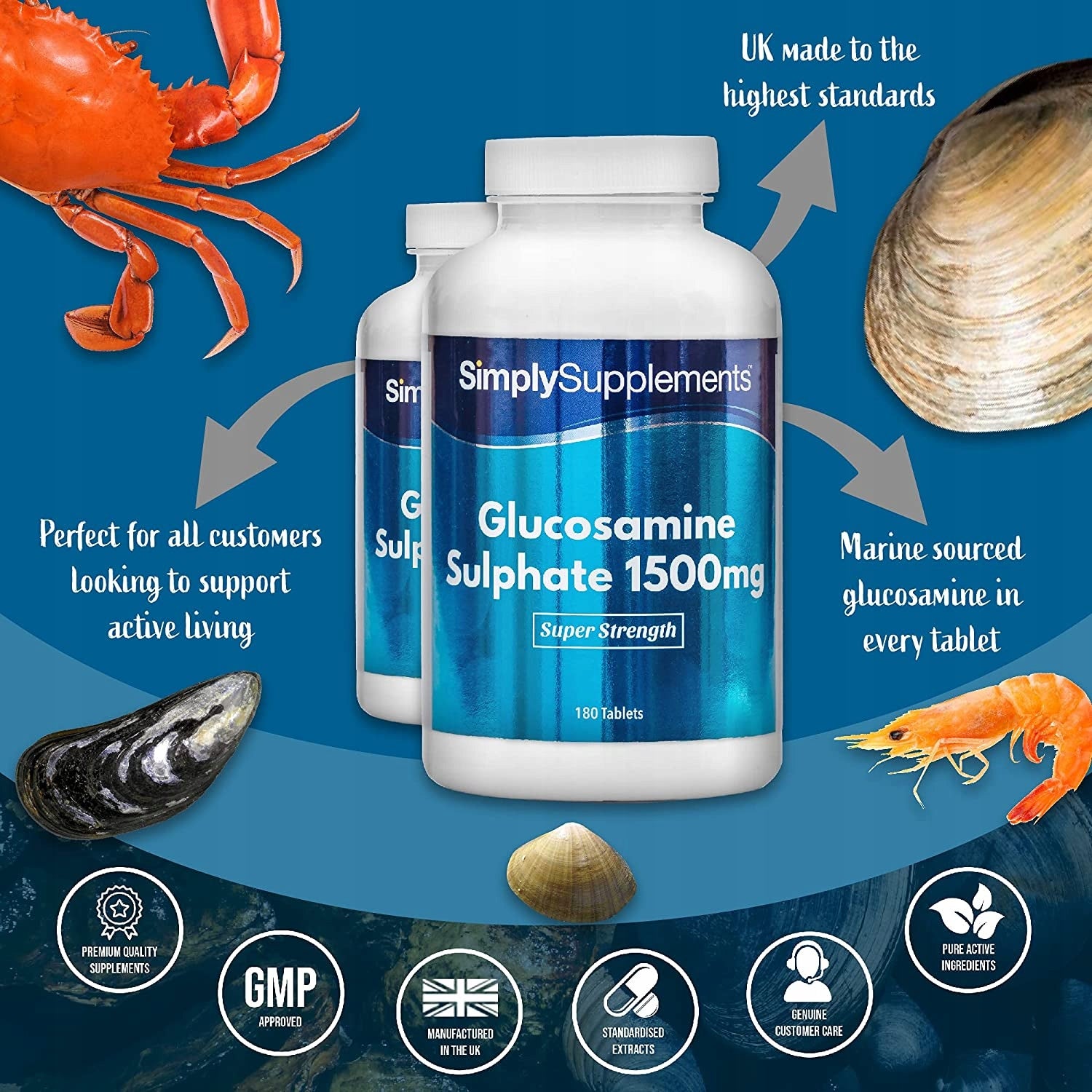 GLUCOSAMINE & VIT C / GLUCOSAMINE 1500 MG 360 TAB. Manufacturer code 544544