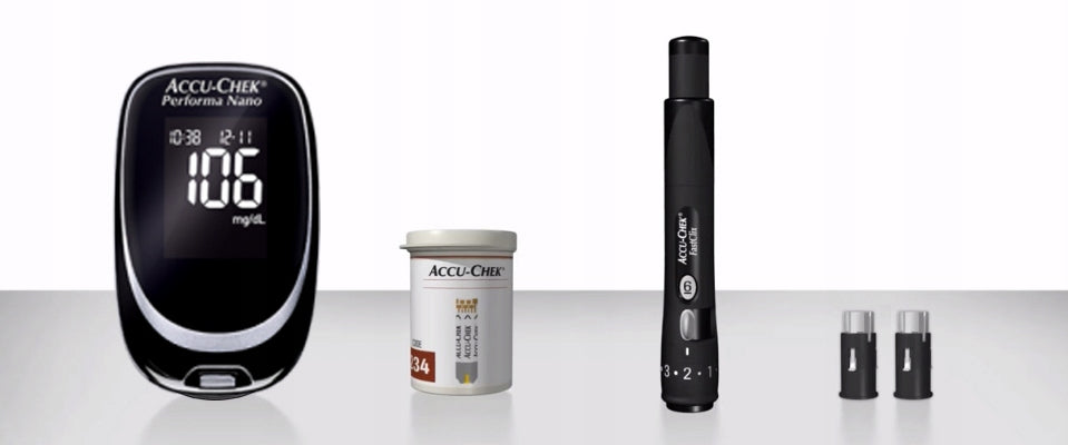GLUCOSE METER ACCU CHEK PERFORMA NANO DISTRIBUTION Poland SET Packaging status original