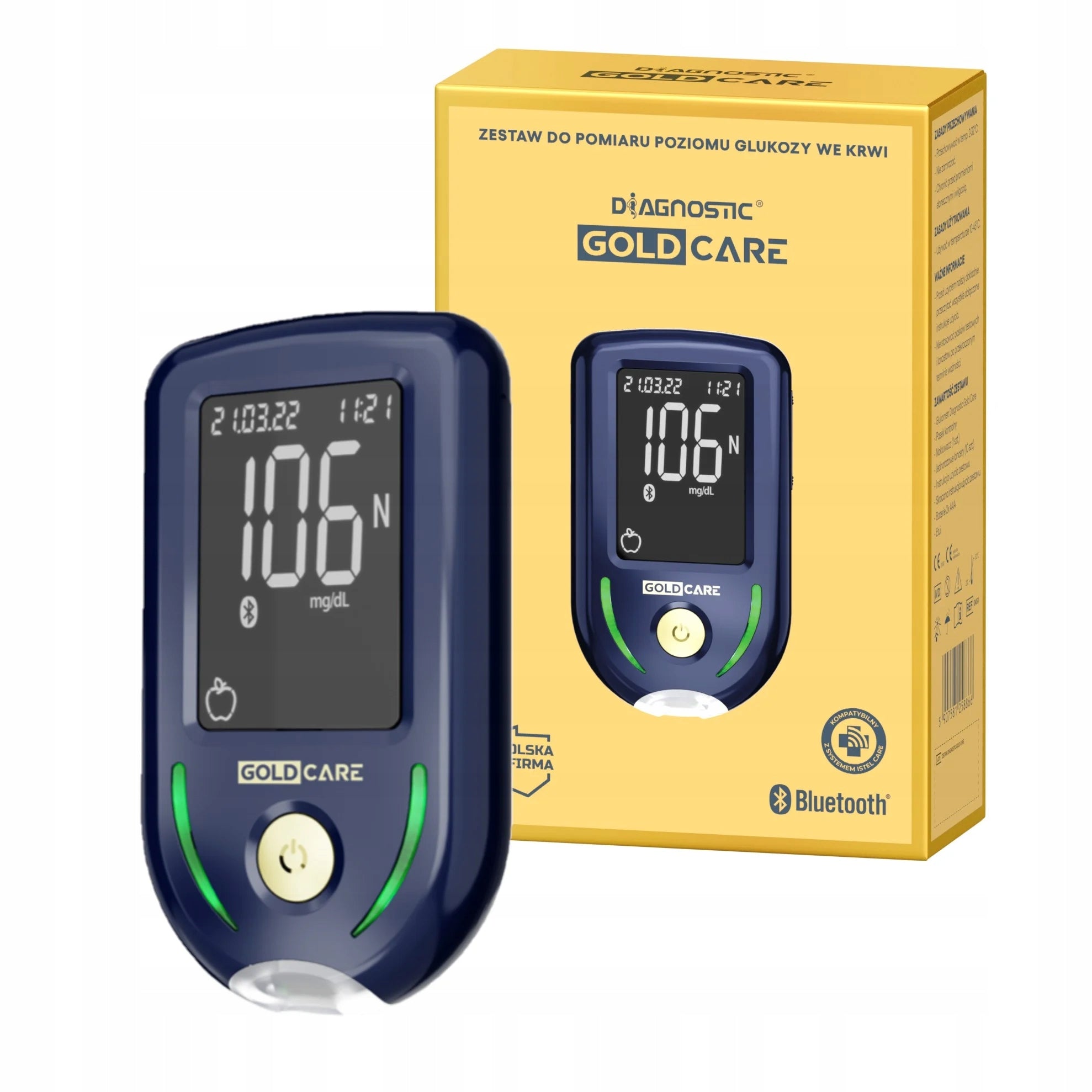 GLUCOSE METER DIAGNOSTIC GOLD Strips, Lancets, lancets - Measurement of glucose, sugar