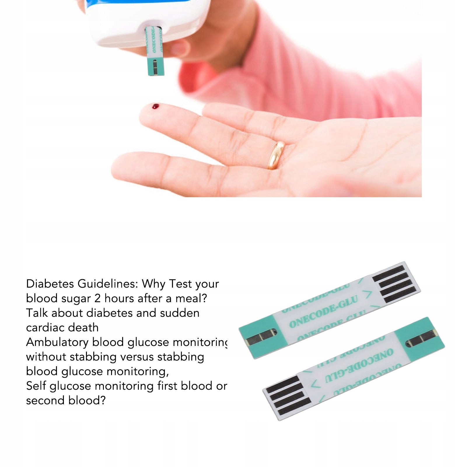 GLUCOSE SUGAR MEASURING STRIPS 50 pcs Manufacturer code 2411