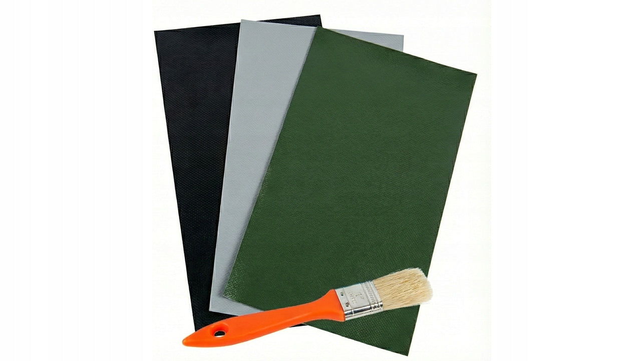 GLUE PU-312 100ML+3 LARGE PATCHES REPAIR KIT PONTOON TARPAULIN POOL TENT Brand Professional