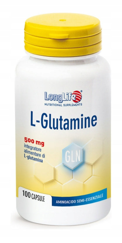 GLUTAMINE 500 MG LONGLIFE 100 CAPSULES STRENGTHENING AND RESTORATION
