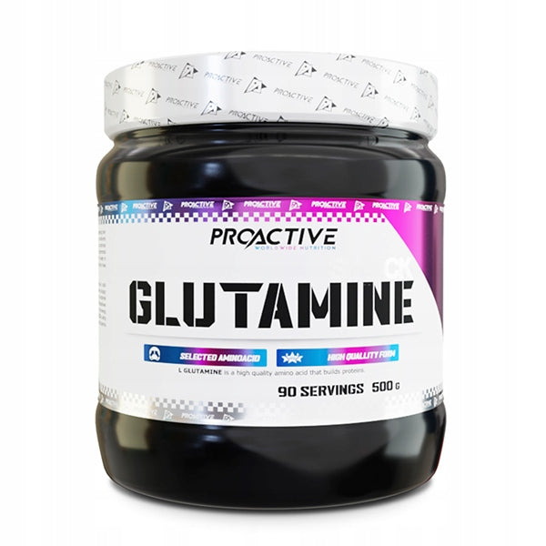 GLUTAMINE powder Vitamin B6 AMINO ACIDS taste ORANGE ProActive 500g Brand ProActive