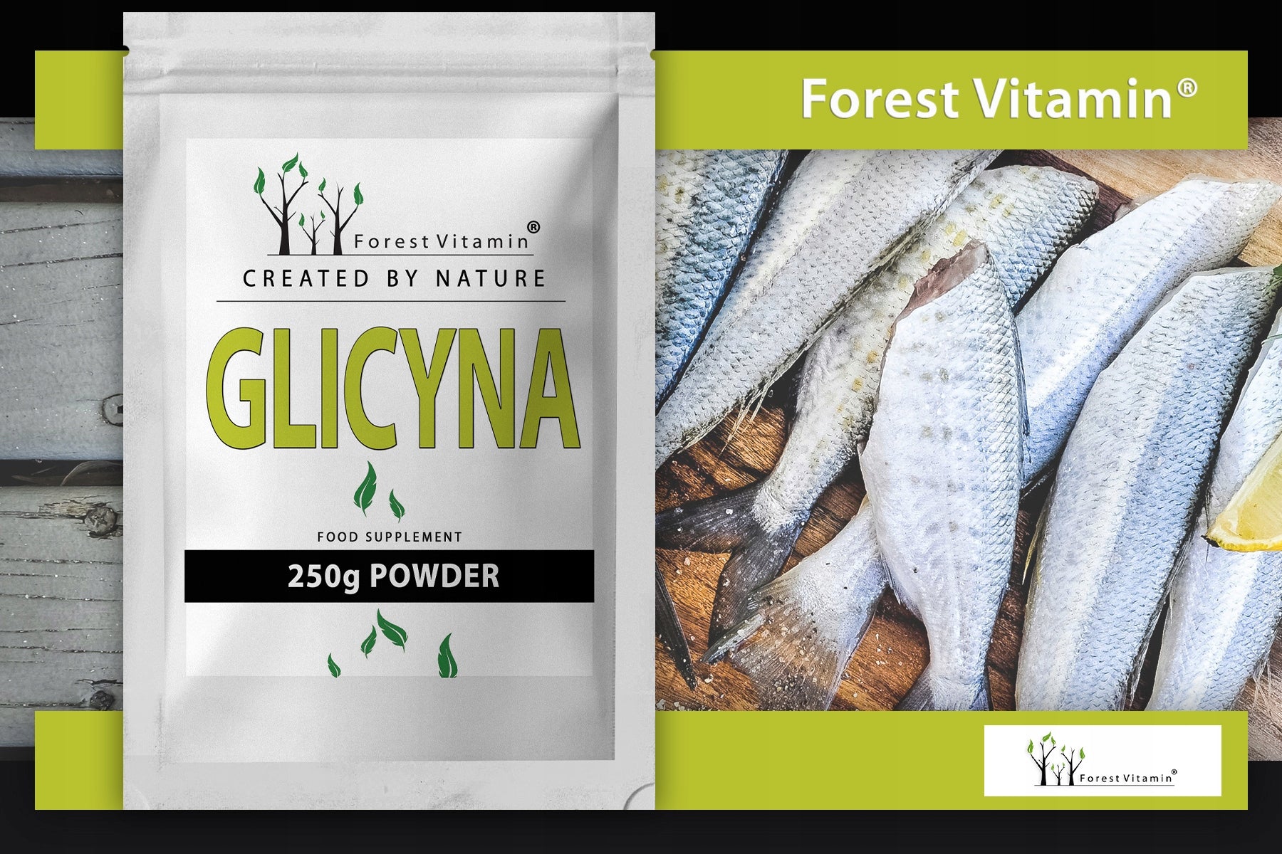 GLYCINE 250g AMINO ACID GLYCINE SLEEP MEMORY SKIN 250 SERVINGS + SCOOP Additional features protect from light pure (without additives)