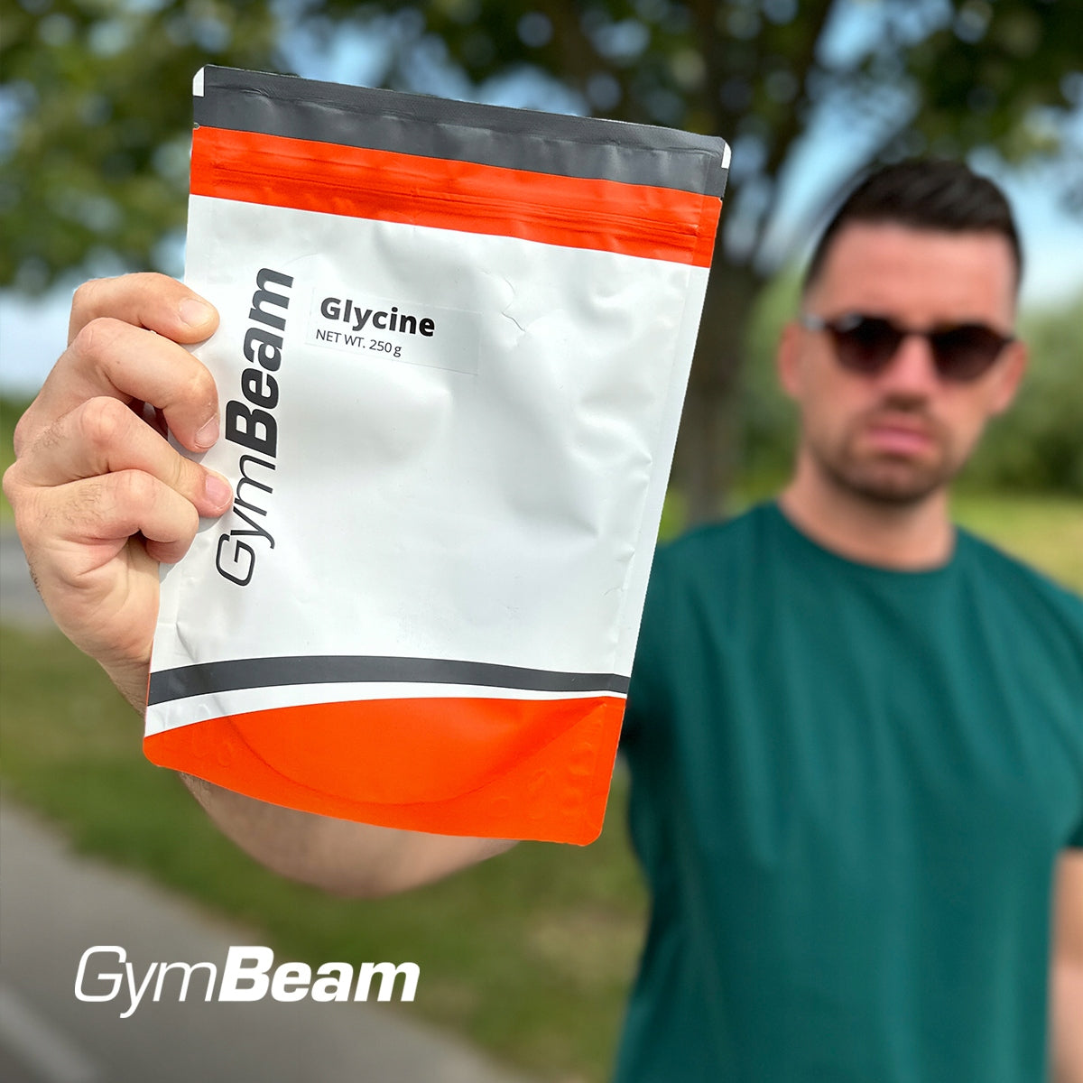 GLYCINE POWDER AMINO ACID WITHOUT ADDITIVES MUSCLES AND SLEEP - GymBeam 250 g Brand GymBeam