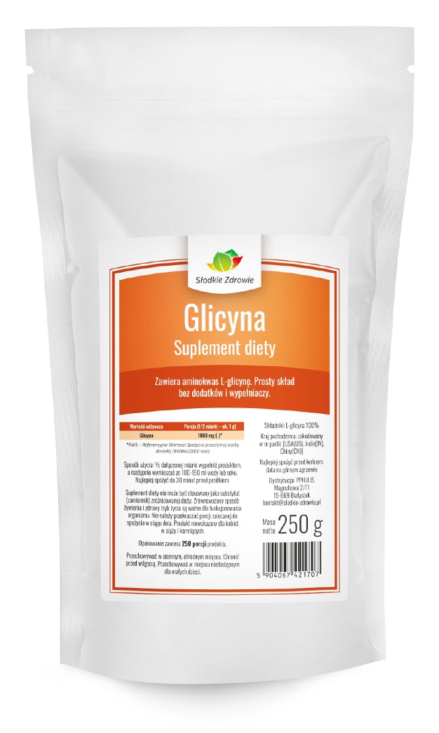 GLYCINE powder pure nervous system AMINO ACID sleep stress 250g 1000mg