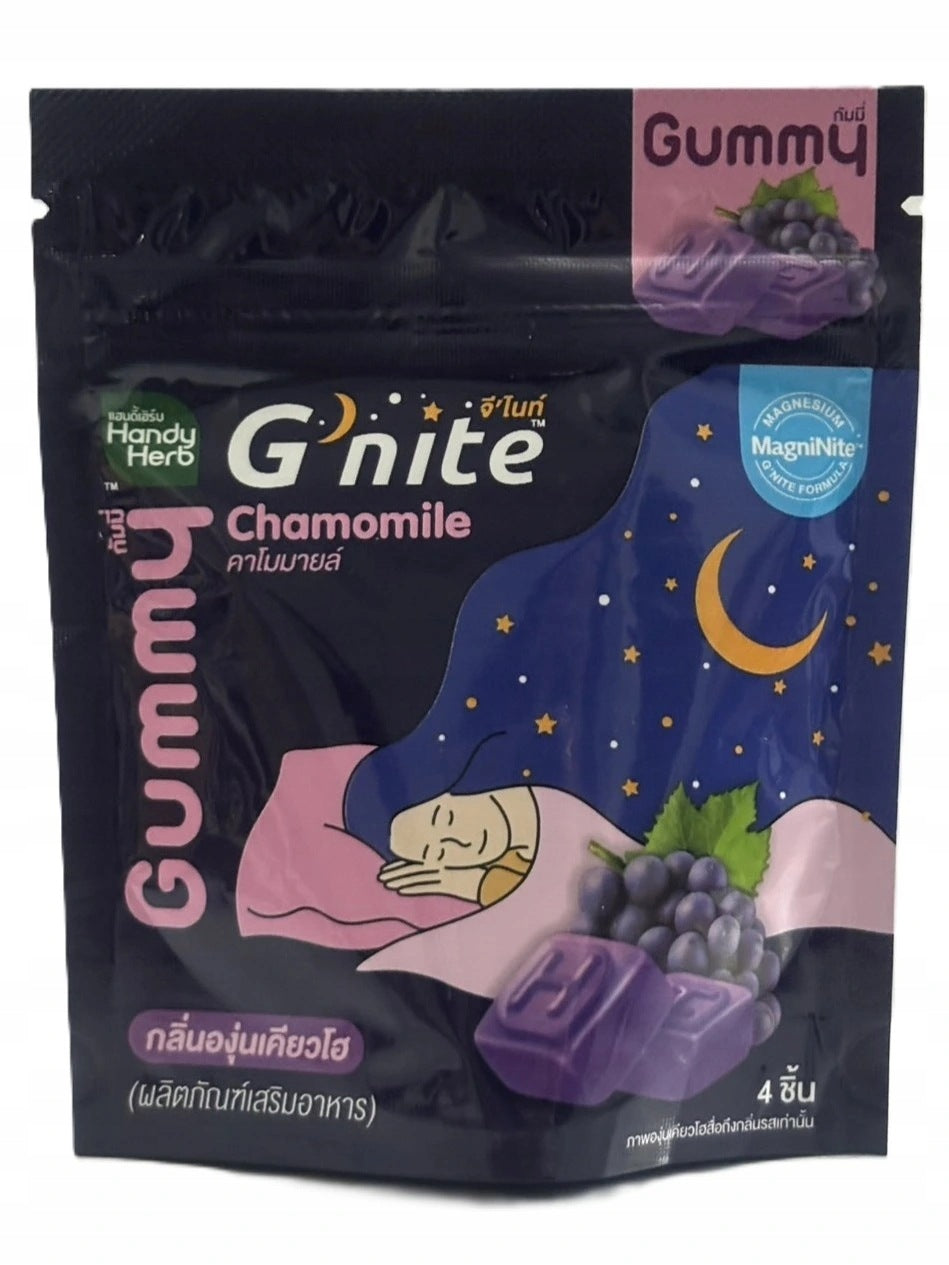 G’Nite gummy grapes 24g – hroznové želé s hořčíkem pro klidný spánek Brand no brand