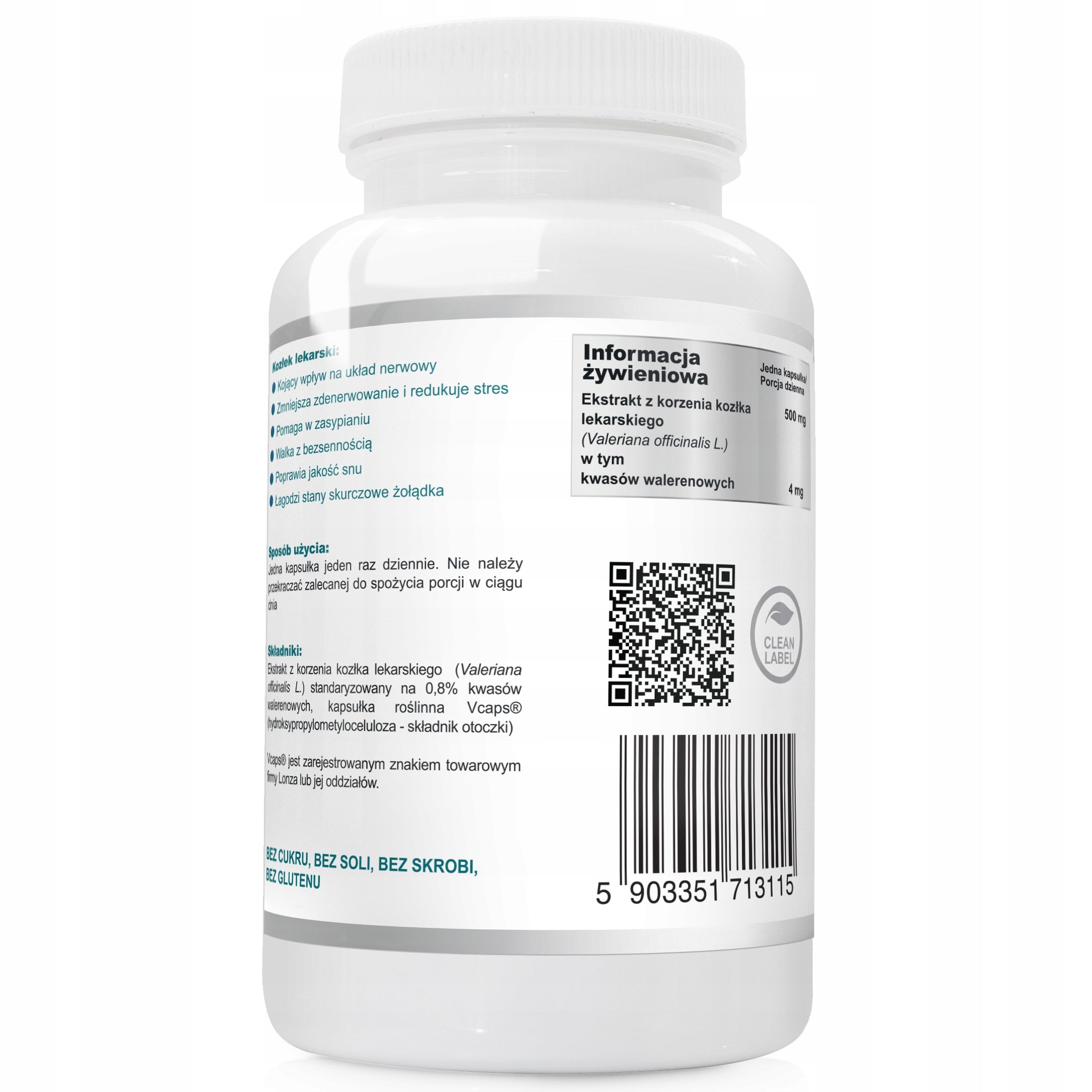 GOAT EXTRACT 500mg Good Sleep VALERIAN Manufacturer code 5903351713115