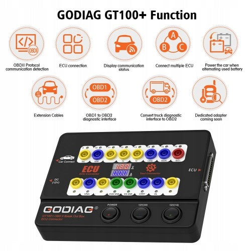 GODIAG GT100+ GT100 Pro Next Generation OBDII Distribution Box Batteries included no