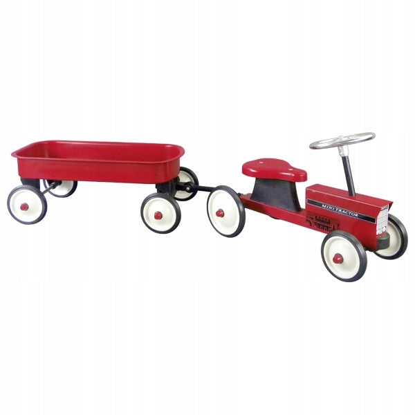 Traktor mit Anhänger zum Fahren 