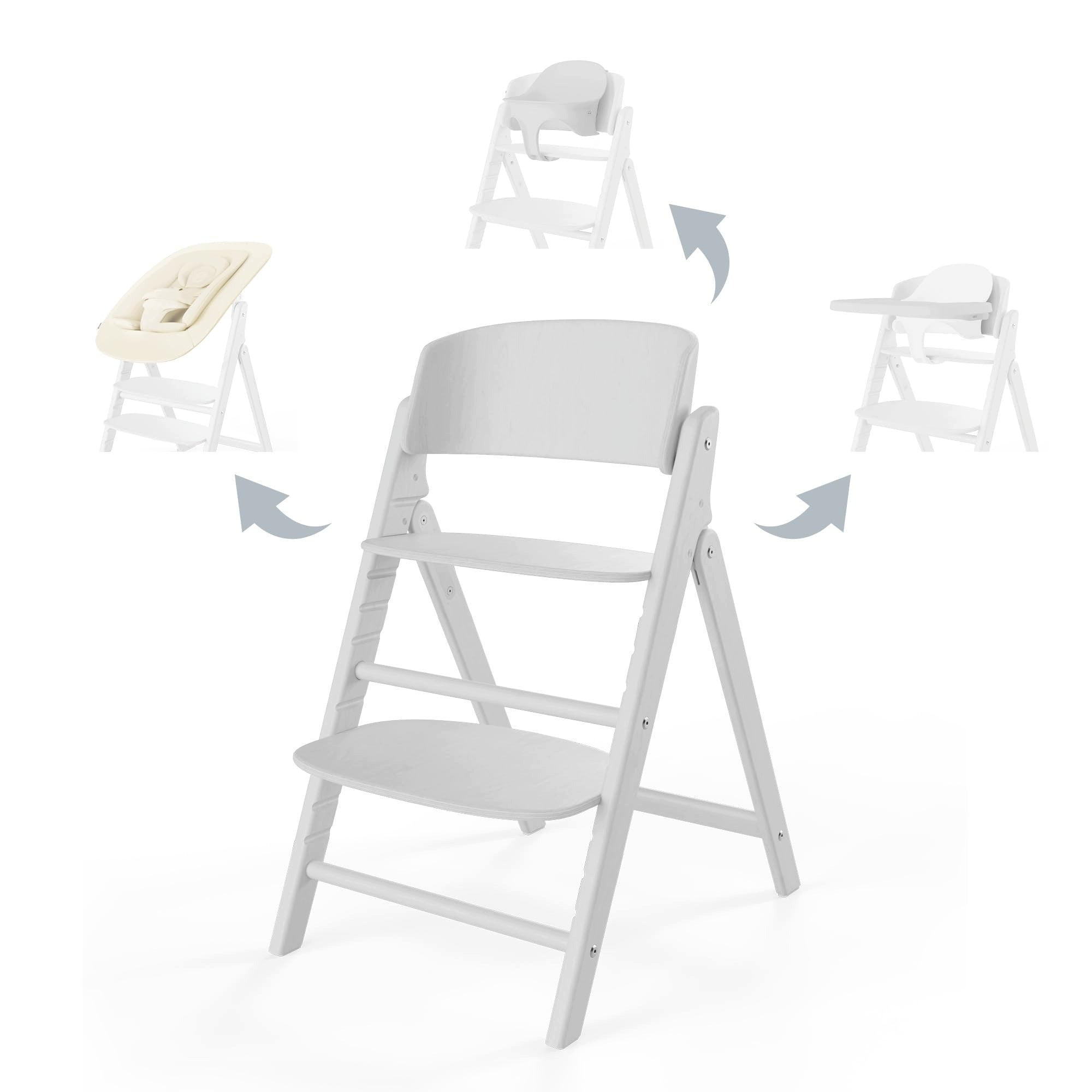 GOLD 4IN1 CLICK FOLD HIGH CHAIR SET GROWS WITH BABY