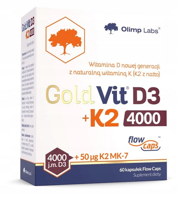 GOLD-VIT D3+K2 4000 IU 60 CAPSULES