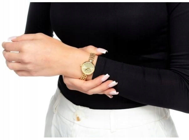 GOLD WOMEN'S WATCH ADRIATICA WITH JEWELRY BRACELET SWISS MINI Ø23mm Manufacturer code A34741121Q