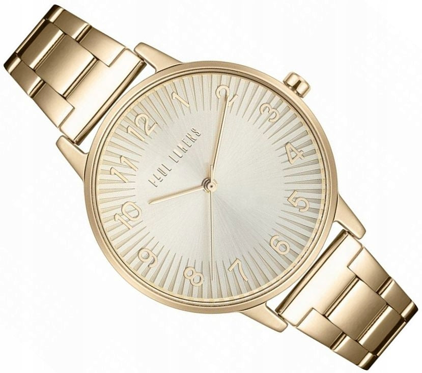 GOLD WOMEN'S WATCH PAUL LORENS PL11715B3-4D1 FASHIONABLE ELEGANT NUMBERS 37mm
