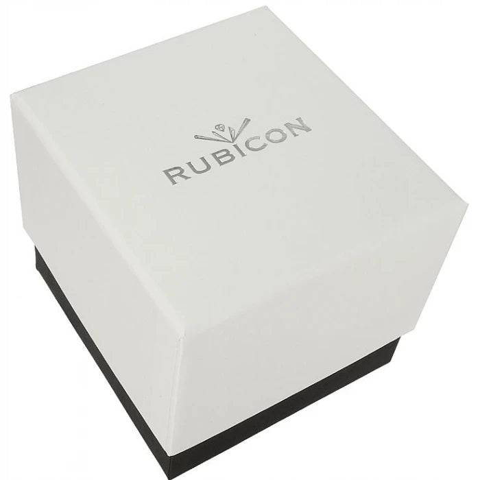 GOLD WOMEN'S WATCH RUBICON RNBD88 RBN211 ELEGANT MESH SAPPHIRE BOX 32mm Brand Rubicon