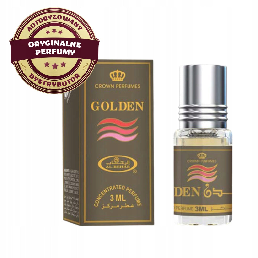 GOLDEN ARABIC PERFUME IN VANILLA WOOD CARAMEL OIL 3 ml AL REHAB