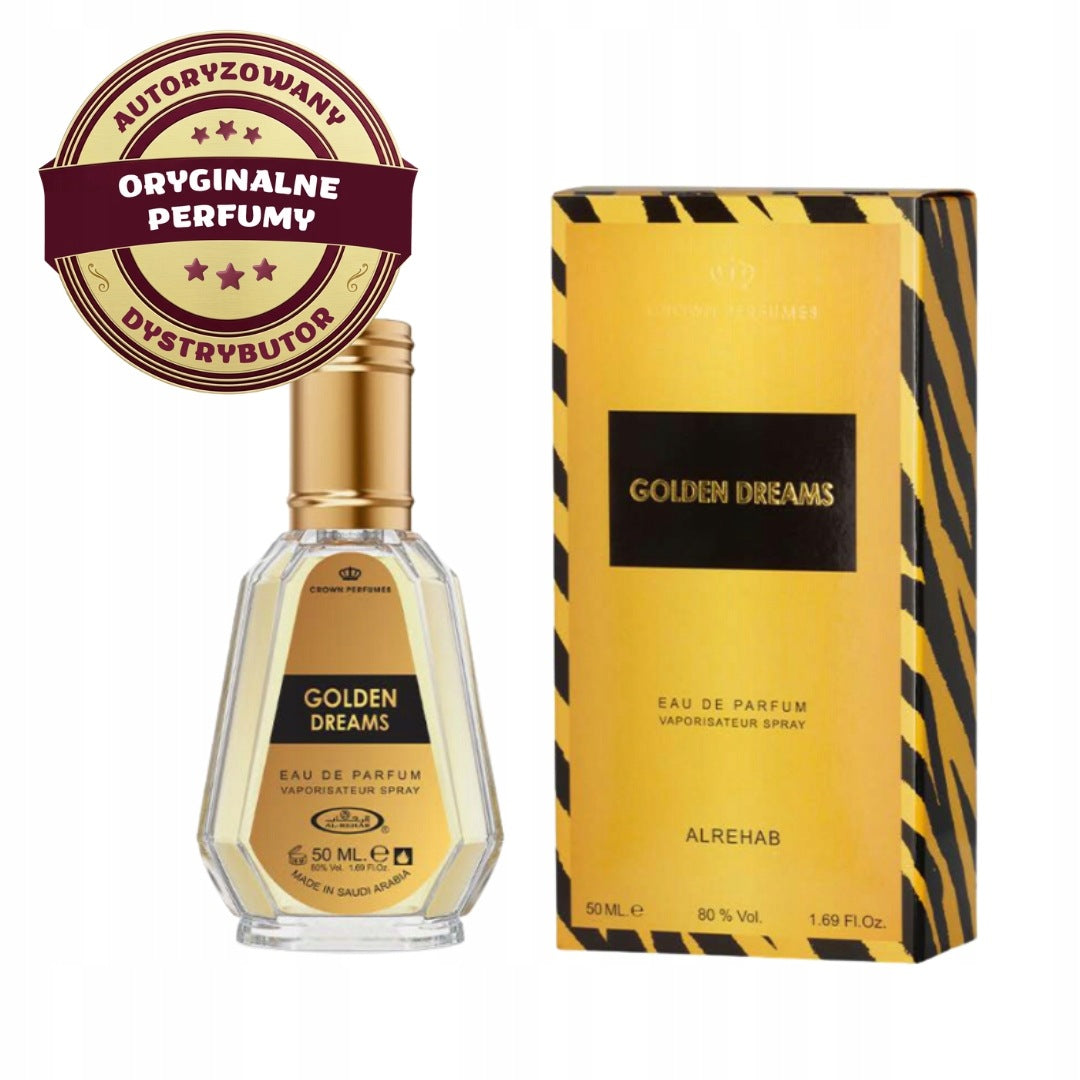 GOLDEN DREAMS PERFUME ARABIC LUXURY HONEY WARM 50 ml AL REHAB EDP