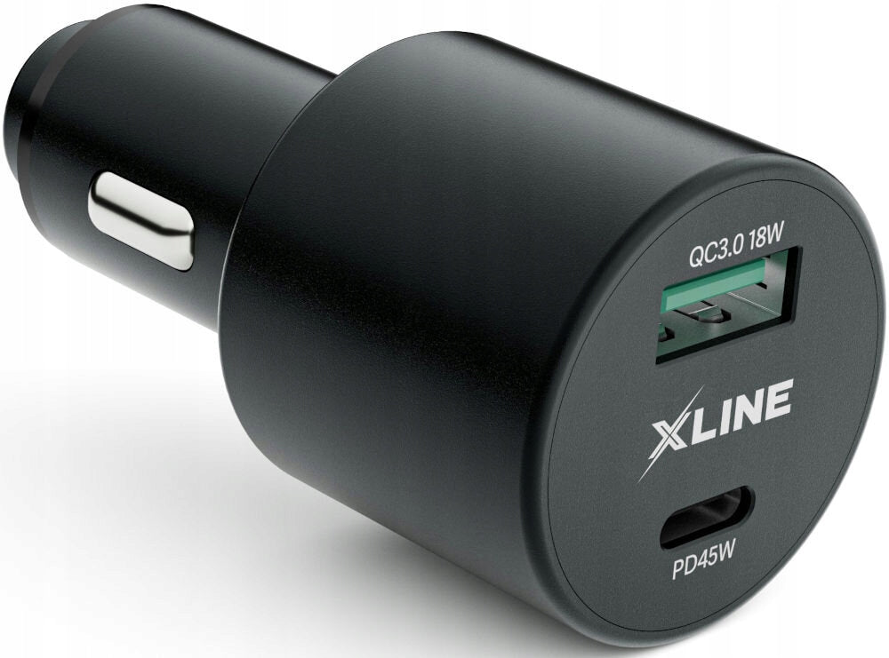 GOLDEN LINE 18W 45W Car Charger Black Ports USB USB typ C