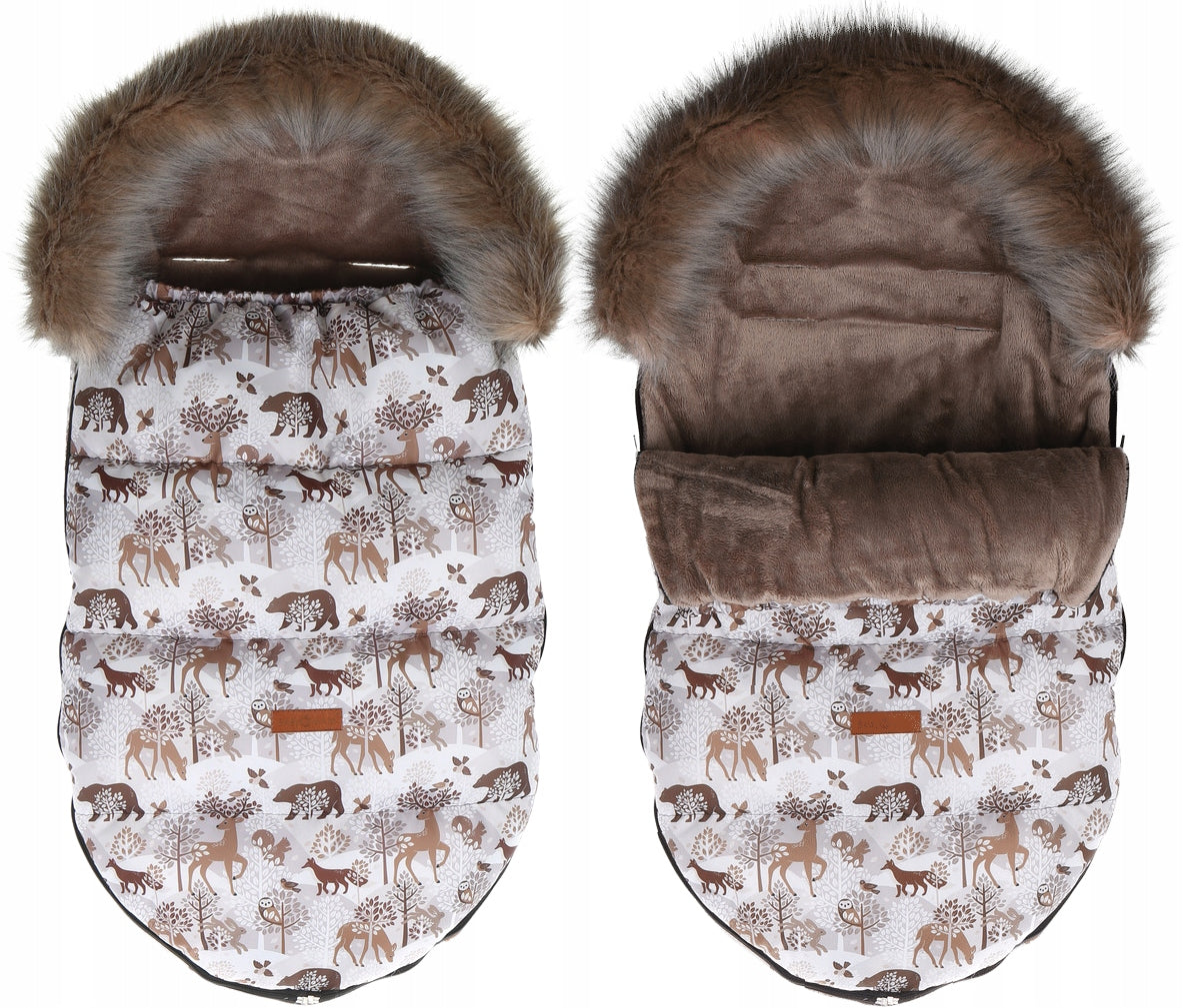 GONDOLA SLED SLEEPING BAG INSULATED WITH PREMIUM FUR BABYMAM