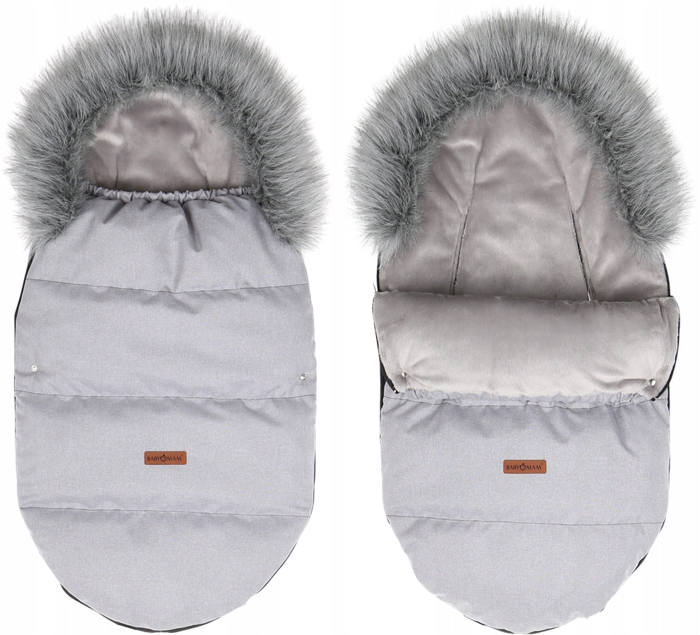GONDOLA SLED SLEEPING BAG WATERPROOF INSULATED WITH FUR BABYMAM