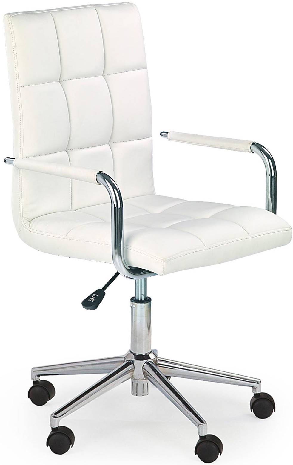 GONZO 2 Youth Desk Chair White Swivel Adjustable