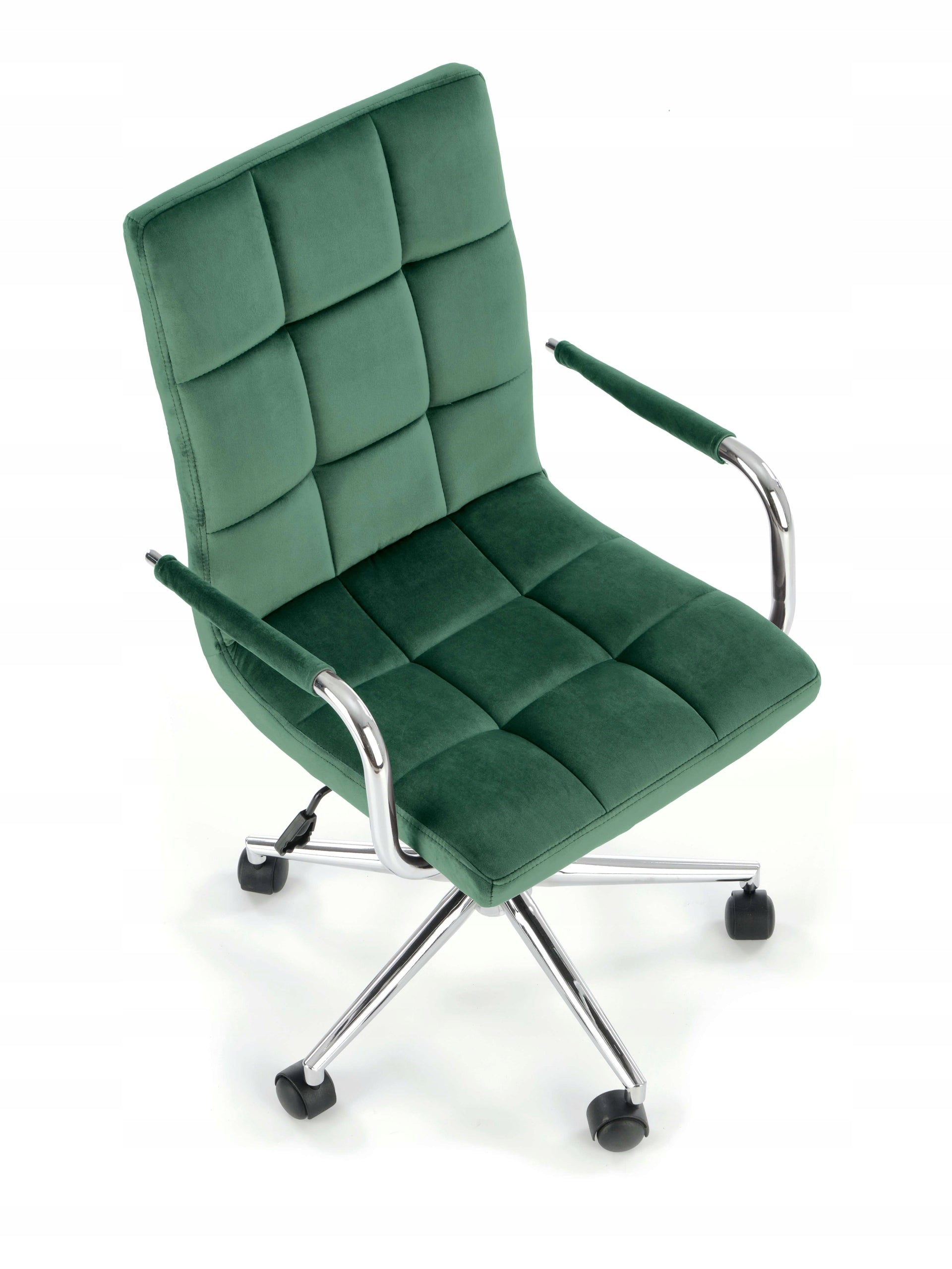 GONZO 4 youth swivel chair dark green velvet