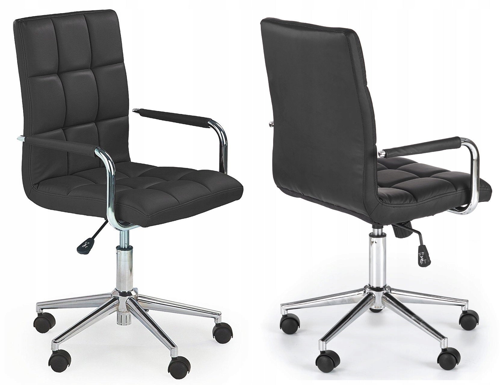 GONZO BLACK HALMAR SWIVEL OFFICE CHAIR