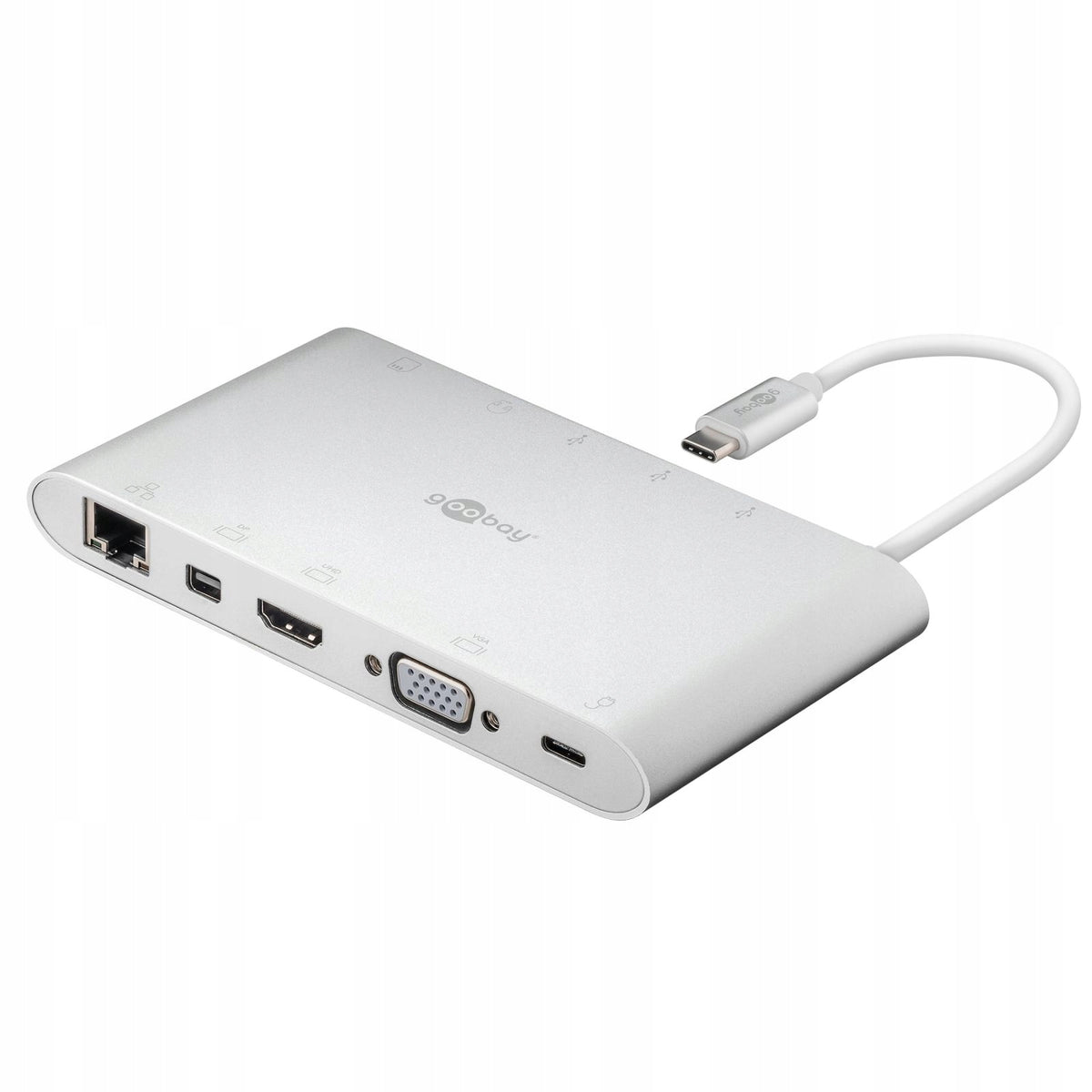 GOOBAY USB-C MULTIPORT ADAPTER 0.13 M SILVER
