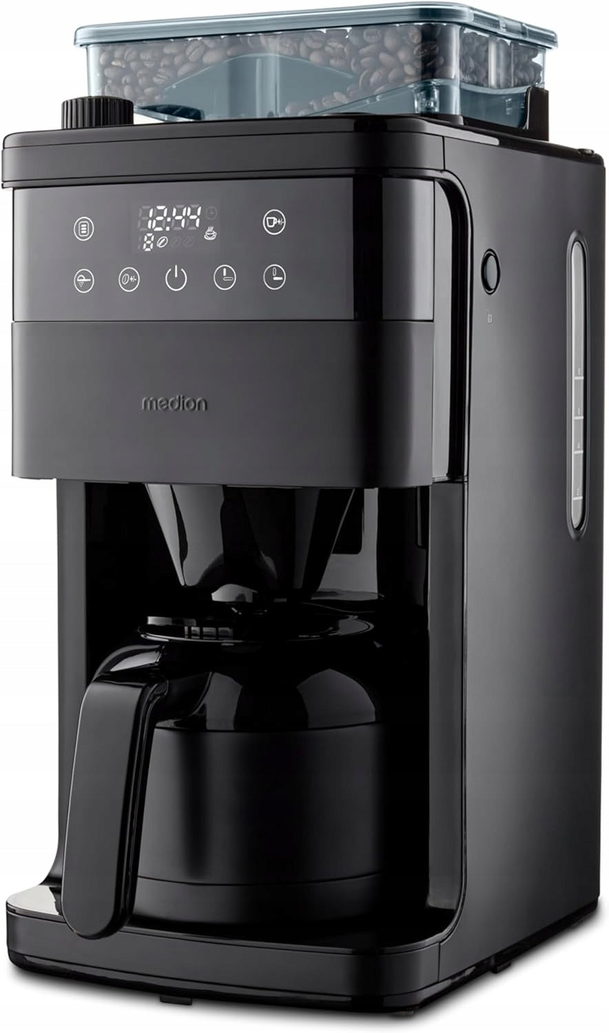 GOOD COFFEE MAKER WITH GRINDER 1L 1000W LED DISPLAY THERMOS TIMER