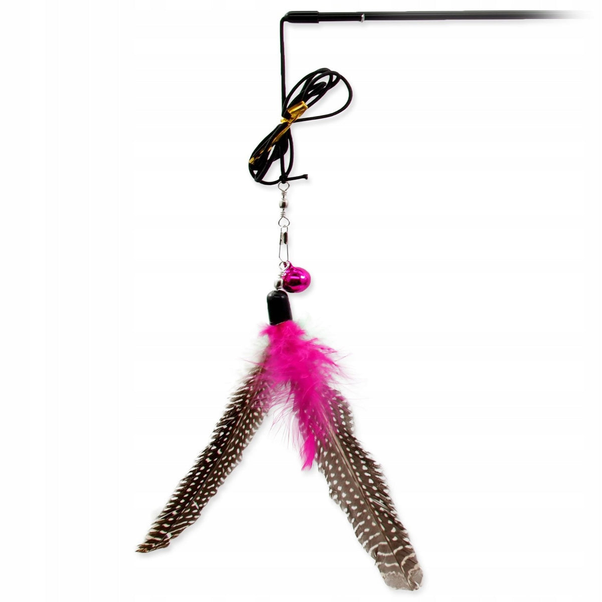 GOOD TOYS CAT ROD WITH FEATHERS AND BELL