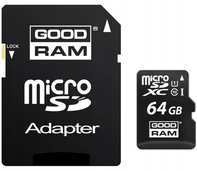 GOODRAM MEMORY CARD 64GB MICRO SD XC CLASS 10