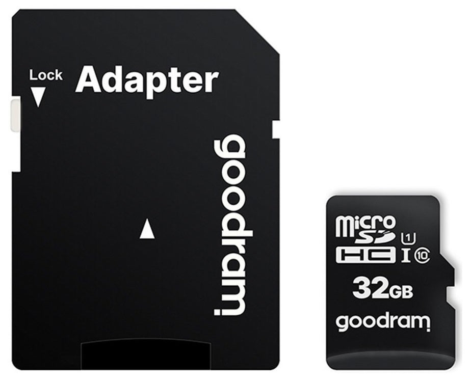 GOODRAM MICROSD CARD 32 GB MICRO + SD ADAPTER Packaging status original