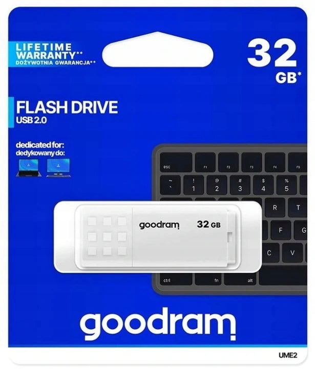 GOODRAM Pendrive UME2 32GB USB 2.0 White