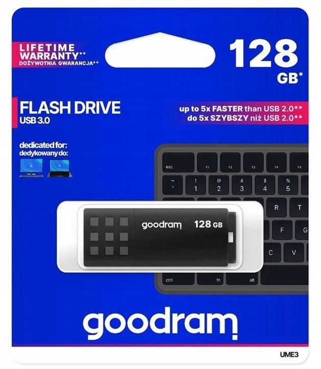 GOODRAM Pendrive UME3 128 GB USB 3.0 Black