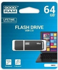 GOODRAM UMO2 64 GB STYLISH USB FLASH DRIVE 2.0 GRAPHITE