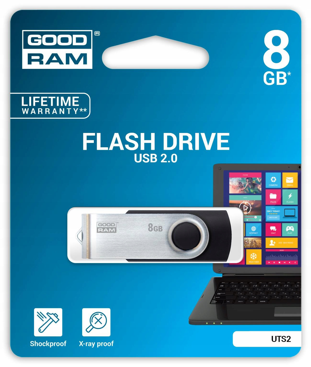 GOODRAM UTS2 Twister 8GB USB 2.0 pendrive