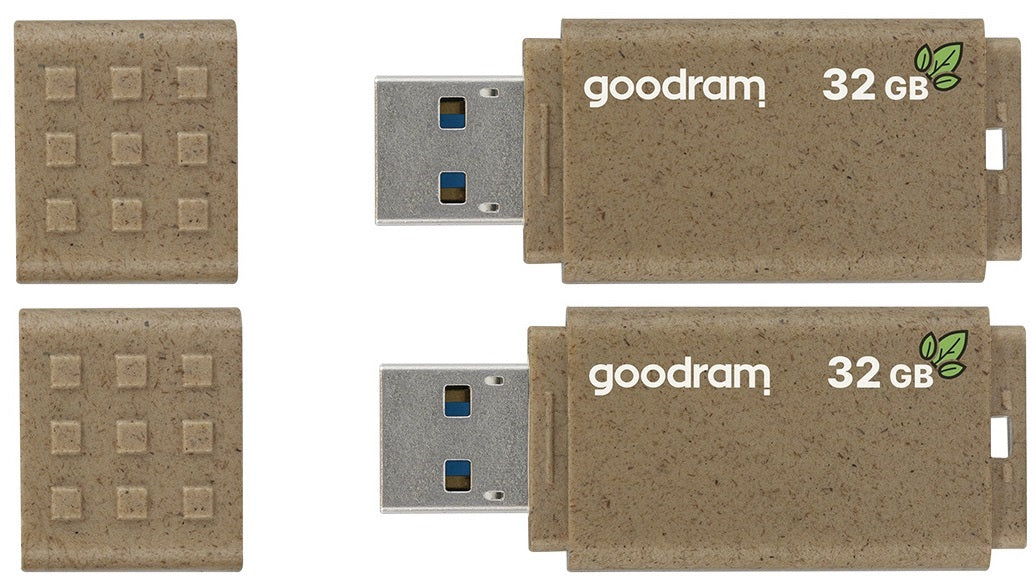 GOODRAM pendrive 2x32GB ECO FRIENDLY USB 3.2 Gen 1 Manufacturer code UME3-0320EFR11-2P