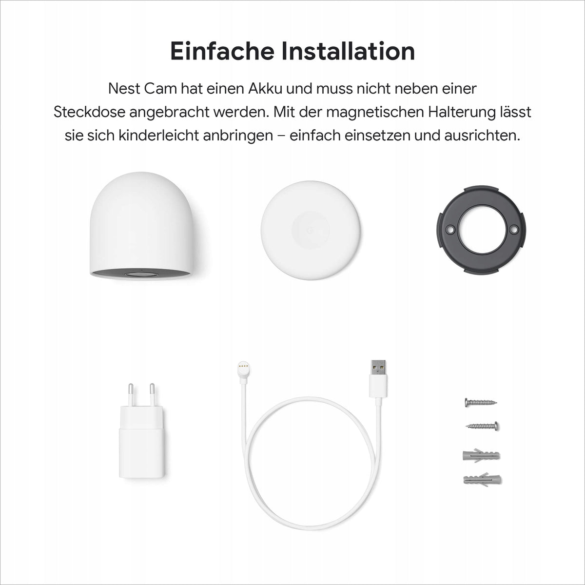 GOOGLE Nest Cam Smart Security Camera Indoor Outdoor White Packaging status original