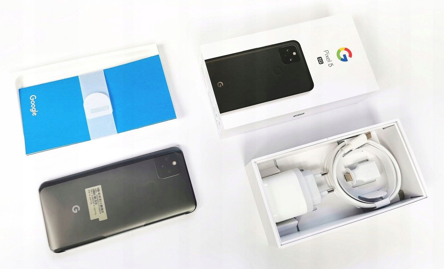 GOOGLE PIXEL 5 8GB 128GB FULL SET FILM Charger included no