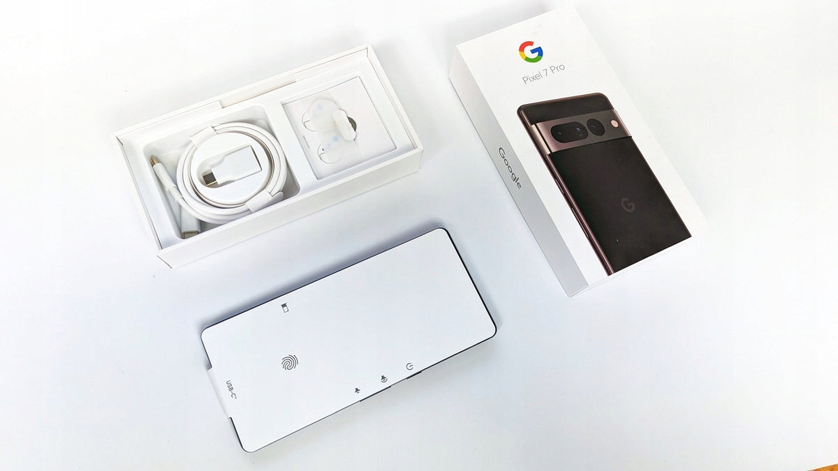 GOOGLE PIXEL 7 PRO 12GB 128GB FULL SET FILM Charger included no