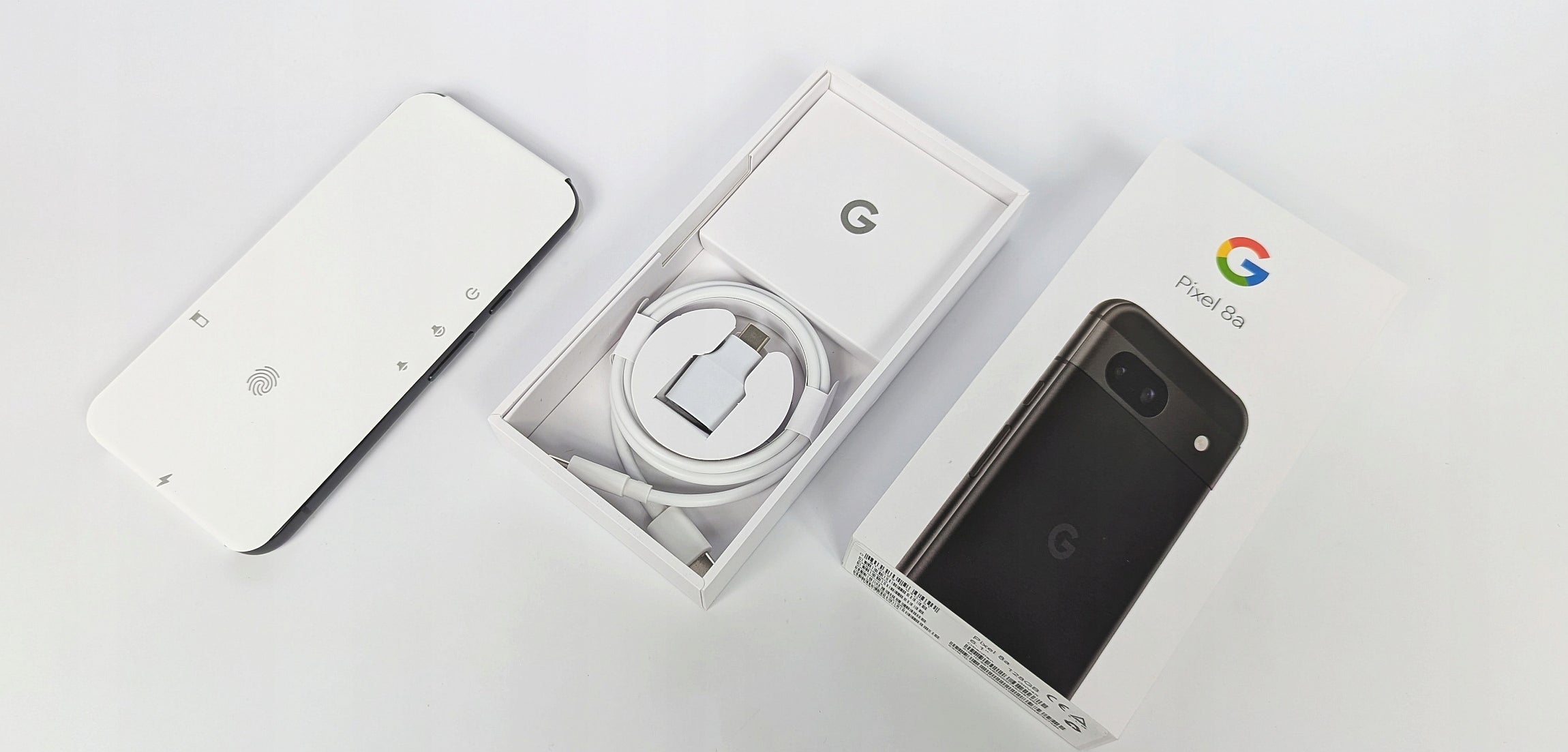 GOOGLE PIXEL 8A 8GB 128GB FULL SET FILM Charger included no