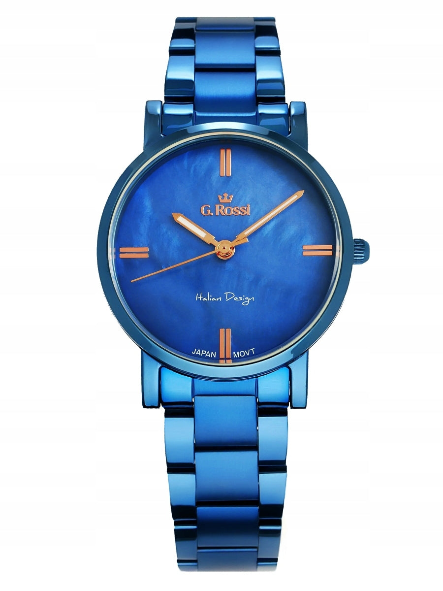GORGEOUS BLUE WOMEN'S WATCH - ROUND CASE - BRACELET