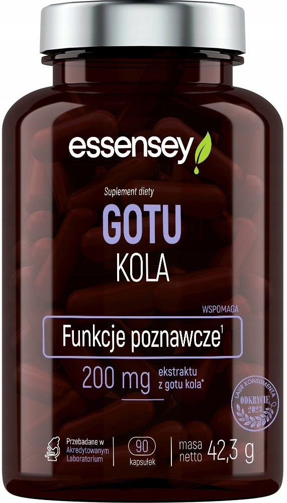 GOTU KOLA For Brain Memory Concentration Strong Extract 4:1 90 Capsules Packaging status original