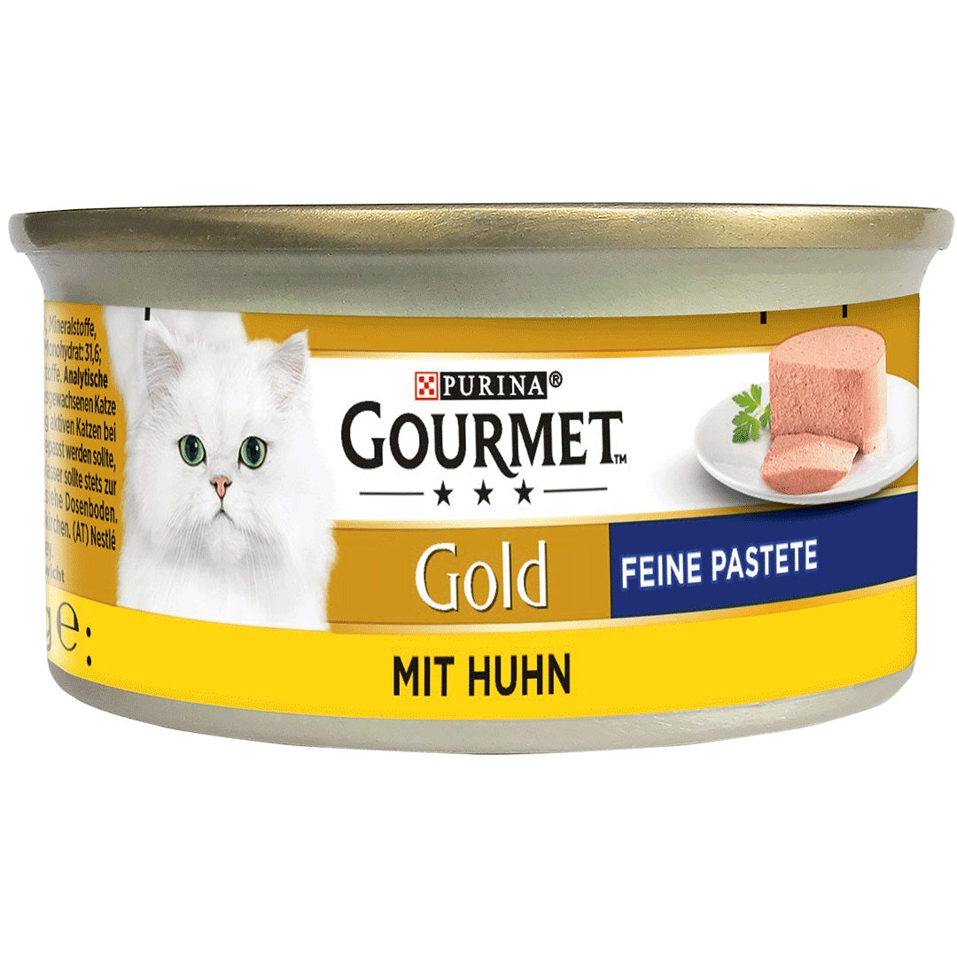 GOURMET GOLD for cat pate mousse CHICKEN 85 grams
