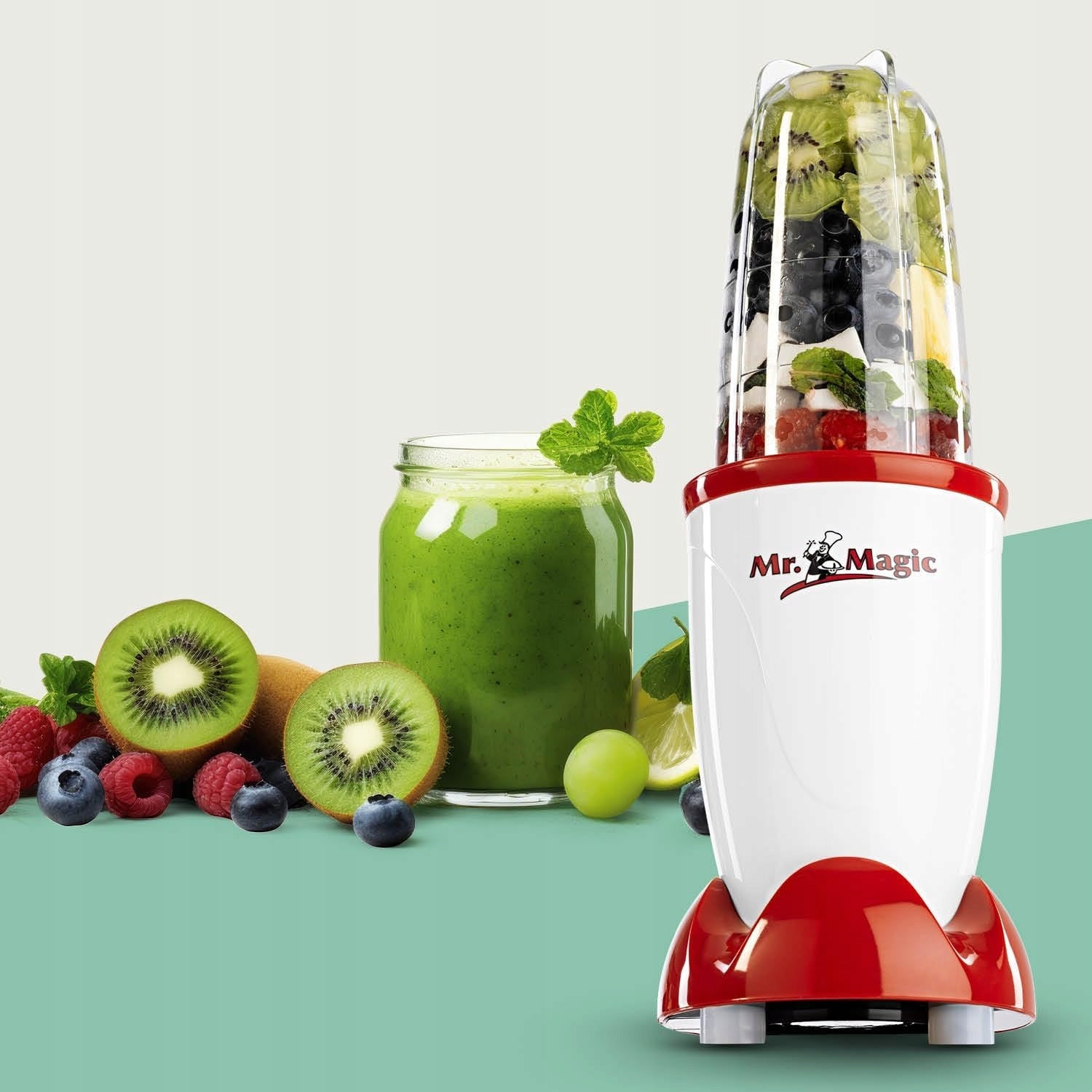 GOURMETmaxx Mr. Magic Blender 4in1 | Hand Blender for Smoothies and Smoothies Manufacturer code G60V
