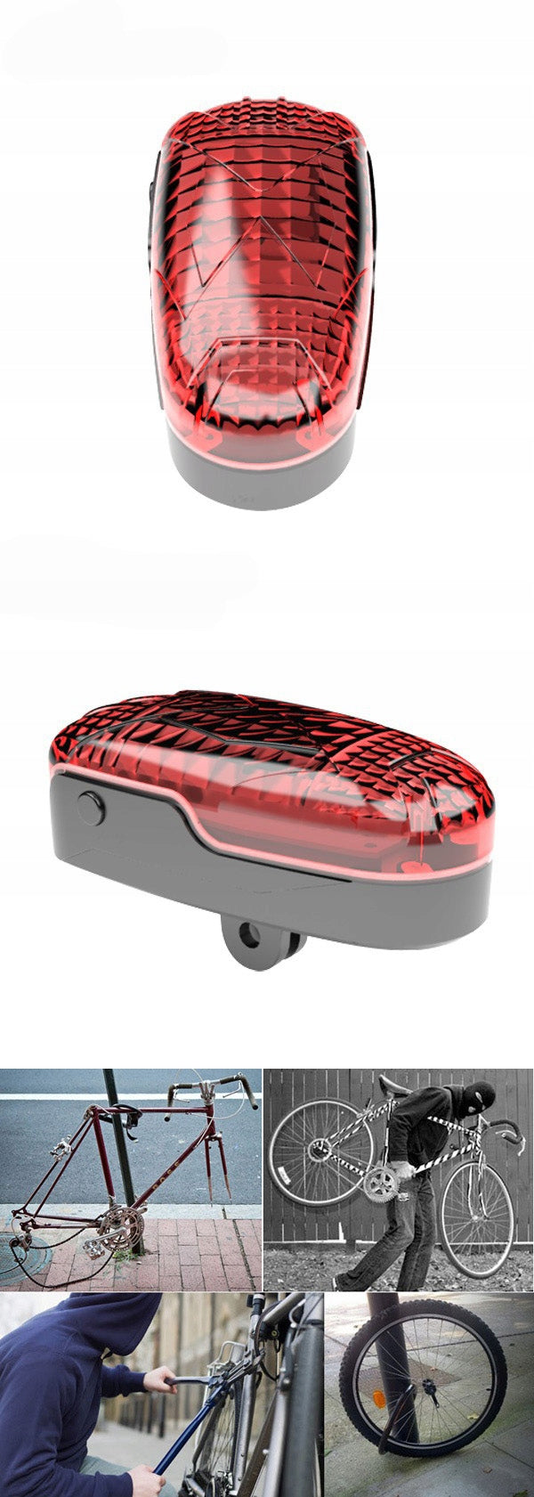 GPS Tracker Lampa LOKALIZATOR ROWERU SIM Kind GPS locator