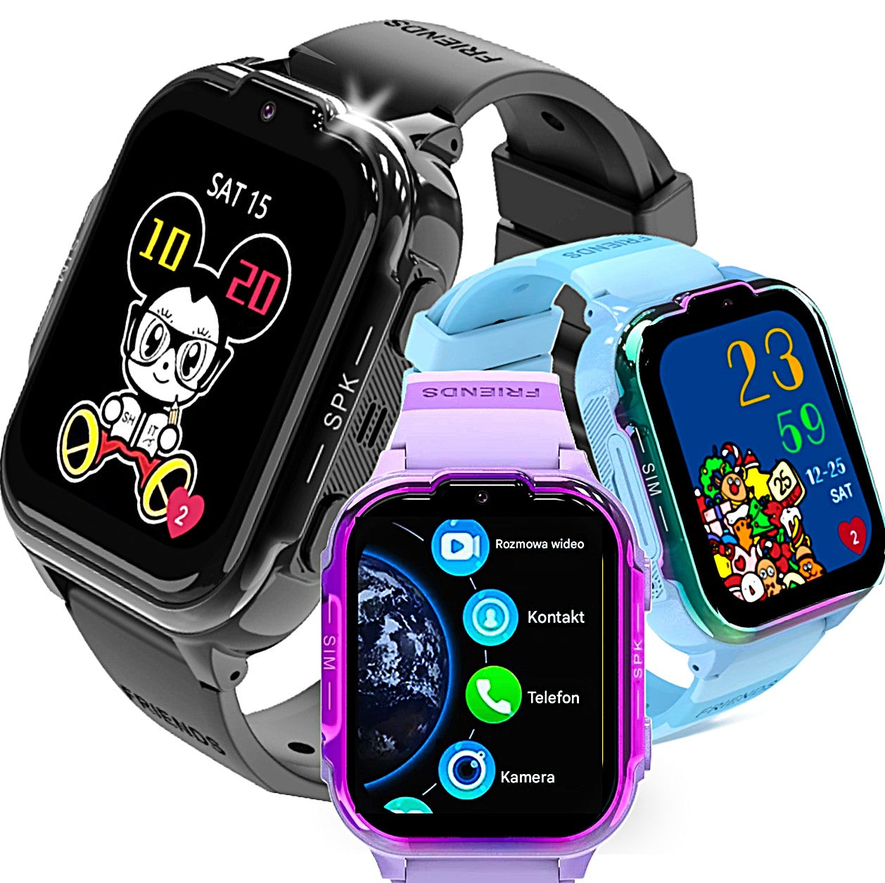 GPS children's smartwatch works in LTE SIM buildings CONNECTIONS foil sauce pl Packaging status original