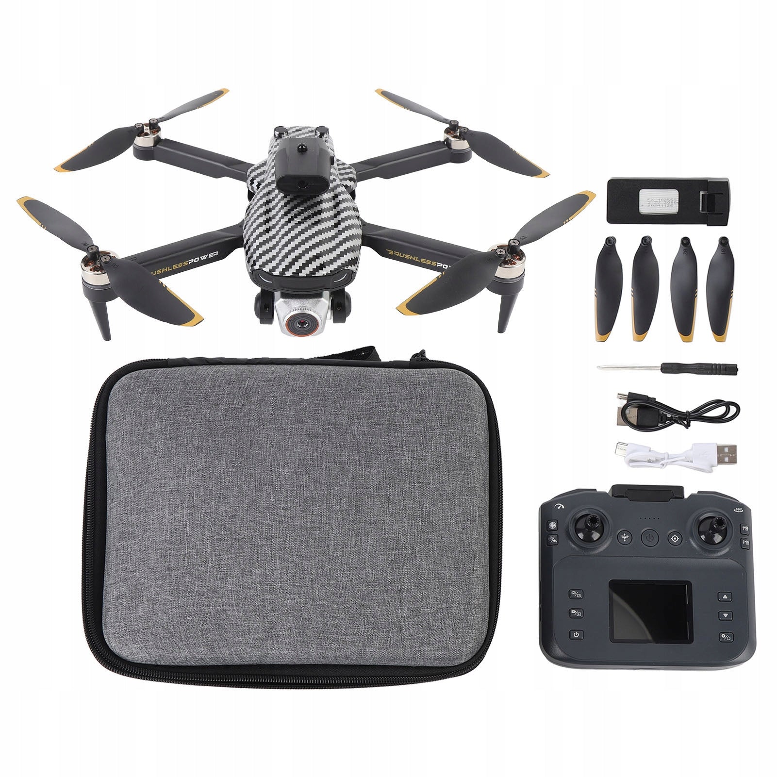 GPS drone, RC quadcopter with Anti Shake function and remote control with LCD display Brand no brand